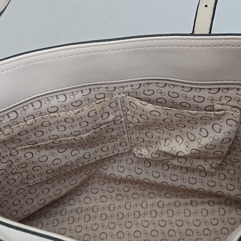 Guess Pale Pink Leather Tote - Picture 7 of 8